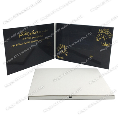 4,3 inch videobrochure, lcd videobrochure, video-reclamefolder