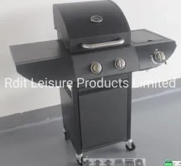 Low Price Two Burners Gas BBQ Grill with Side Burner