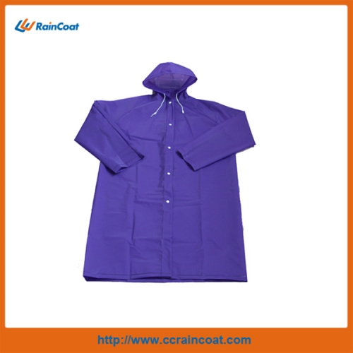 Purple eva adult long raincoats