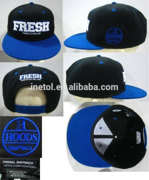 6 panel brushed cotton flat cap