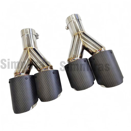 2 [Sistema di scarico Catback con valvola elettrica di scarico per ST Wagon con doppia punta in fibra di carbonio