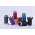 Spray molded outdoor portable cup with lid