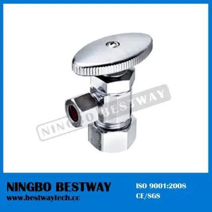 Oval knurled handle compression x compression angle valve