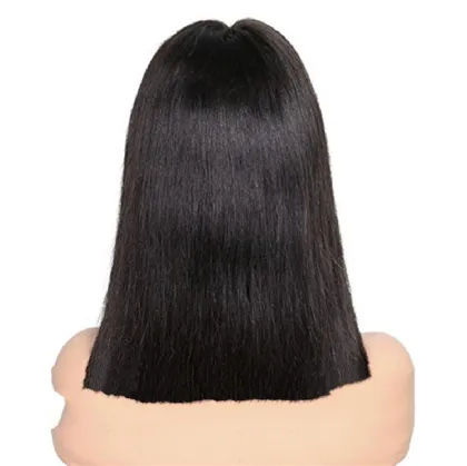 short black synthetic wig bob lace front synthetic wig black woman synthetic wig