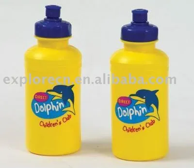 Plastic water sports water bottle