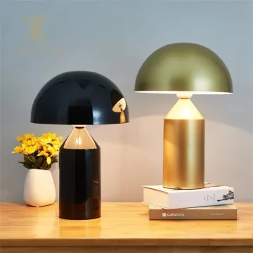 Metal Mushroom Design Led Living Room Table Lamp