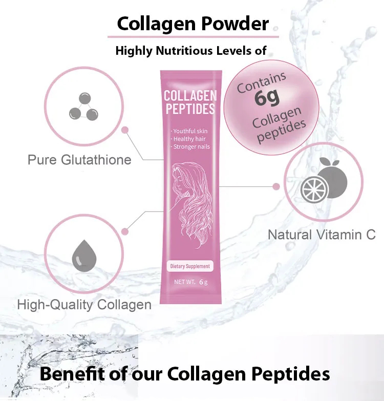 OEM/ODM Plant Vegan Collagen Peptide Powder Whitening Collagen Skin Whitening Collagen Powder