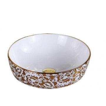 Home Appliances Decor Ceramic Gold Countertop Sinks