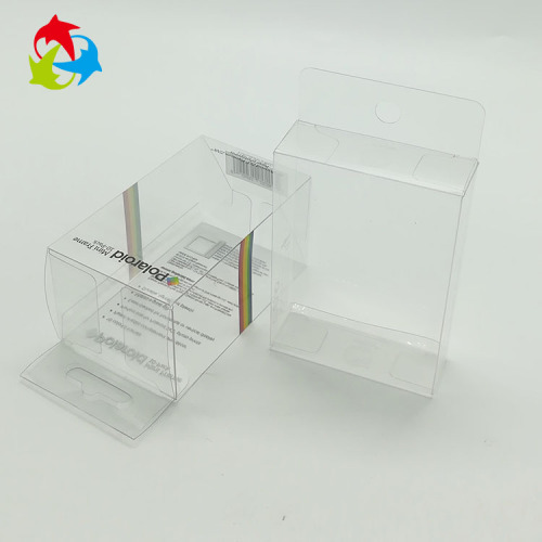 Caixa dobrável de plástico PET transparente descartável