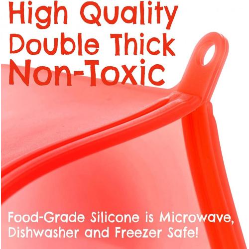 BPA free reusable silicone food storage bags