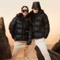 Black Winter Unisex Equestrian Down Jackets Coats