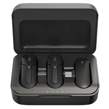 M81 Mini 2Pack Wireless Lapel Microphone for YouTube Live Stream (Type C, Android Phone)