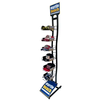APEX Excellent Hat Floor Display Metal Shelves