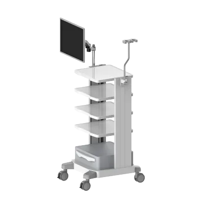 Hospital Medical Endoscope Trolley - Arthroscopy Laparoscopy Equipment Cart