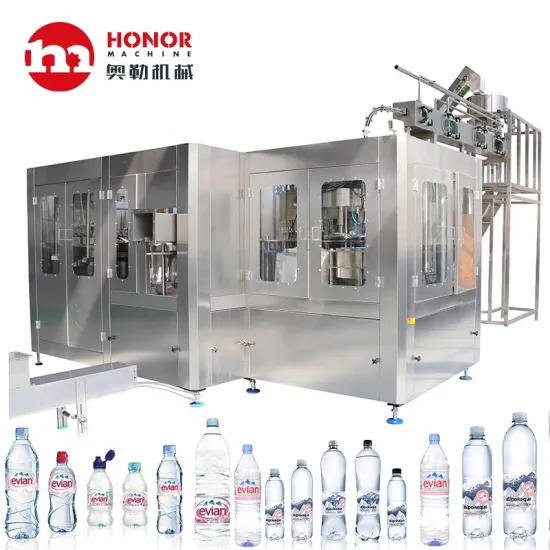 Pure Drinking Water Production Line: Washing, Filling, Capping, Labeling & Packing Machines