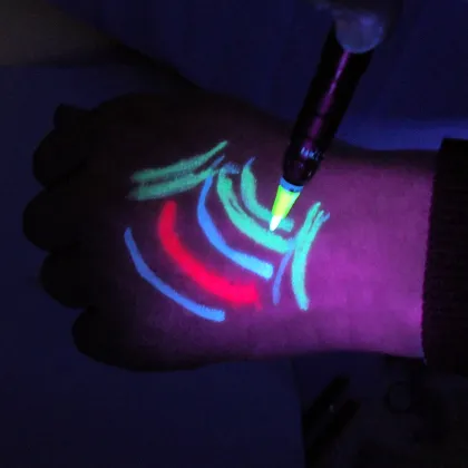 UV Invisible Ink Marker Pen: Anti-Counterfeiting and Night Club Spy Game Magic Fabric UV Pen