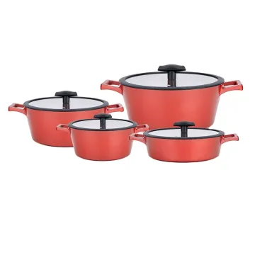 Retro Cast Aluminum Non-Stick Kitchen Accessories Cookware Set