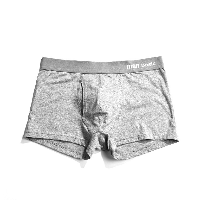 Men's underwear cotton open combed cotton boxer mid-rise waist loose boxer fashion large size boxer underwear men boxer