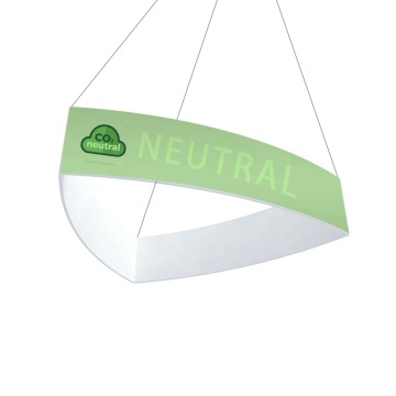 Indoor Trade Show Display: Aluminum Frame Tension Fabric Ceilings and Hanging Banners for Advertising and Promotion