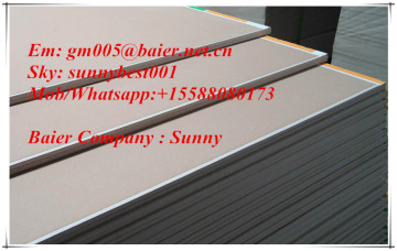 Interior Decoration Building Material Drywall Standard Plaster Gypsum board for Ceiling and Wall Panel