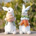 Bunny Figurines(Easter White Rabbit 2pcs)