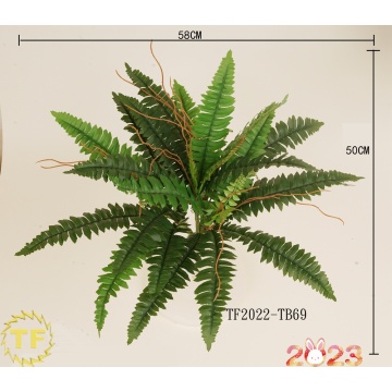 Boston Fern Artifical com 29 LVs pendurados