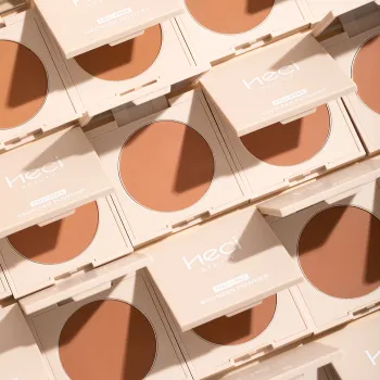 TalC-Free Vegan Bronzer Palette: Silky Smooth 4-Color Pressed Powder Makeup