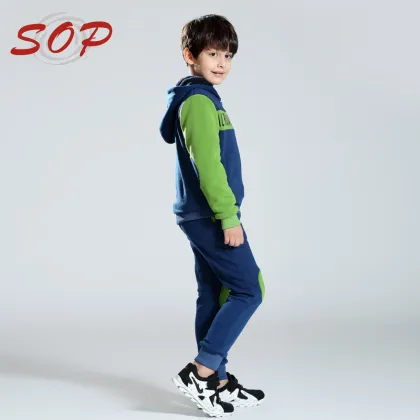 Boys boutique clothes custom sweatshirt kids hoodies boys zipper cardigan sport suits