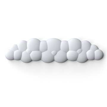 Customized Color Cloud Wrist Rest for Computer Keyboard: Premium Leather Memory Foam Cotton Mouse Pad