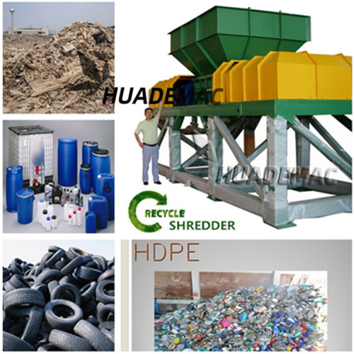 Plastic Double Shaft Shredder of Woven Bag