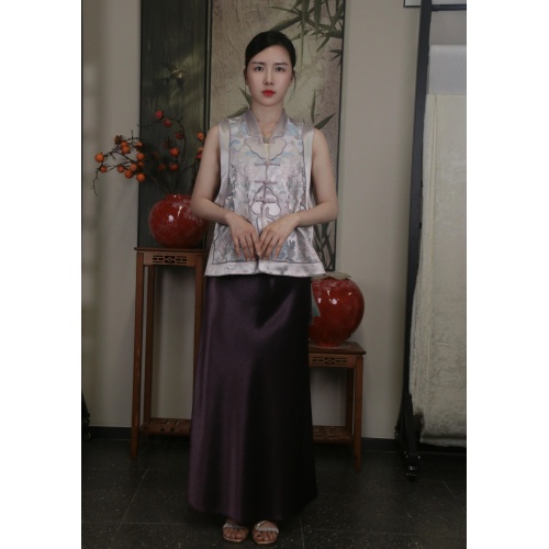 Falda de lápiz de sirena morada profunda