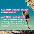 Guarana Caffeine energy xylitol chewing gum