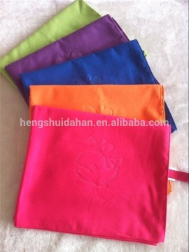 embossed plain color velvet microfiber towel polar fleece