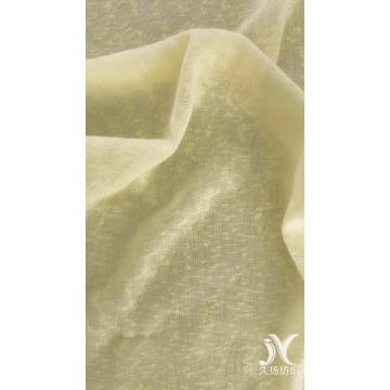 Yellow Slub Jersey Knit Fabric