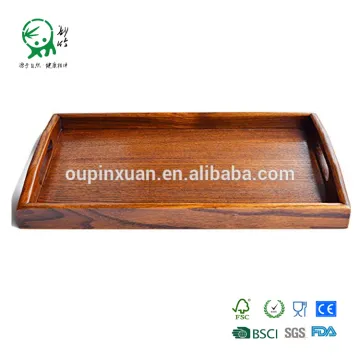 Cheap natural acacia wood tray for storage food