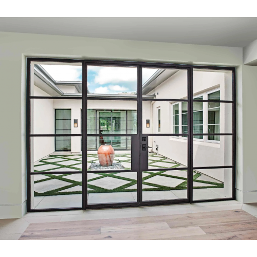 Aluminum Casement Door Floor-to-ceiling double glass door casement door Manufactory