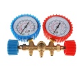 CT-536 C Brass Manifold Gauge Set HVAC refrigeration system auto air conditioner AC Charging R134A R22 R12 R502 manifold gauge