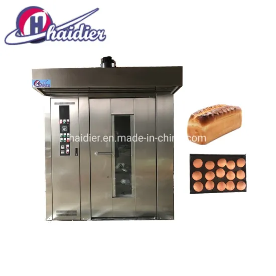 Commercial Bakery Equipment 32/64 Pans Rotary Rack Oven for Bread Baking Machine