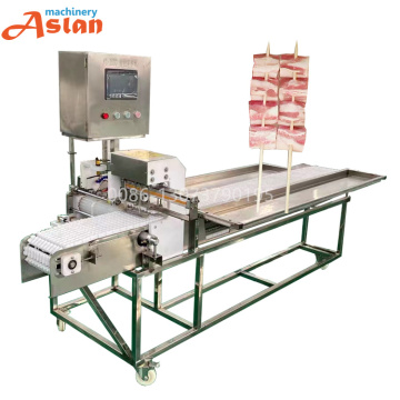 BBQ Sausage Skewers Stringing Machine | Meat Skewers Making Machine | Kebab Meat Skewer Machine