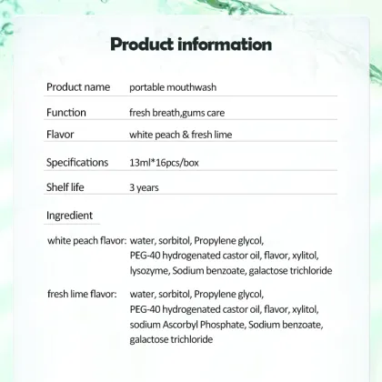 Breath Fresher Portable Jelly Cup Mouthwash