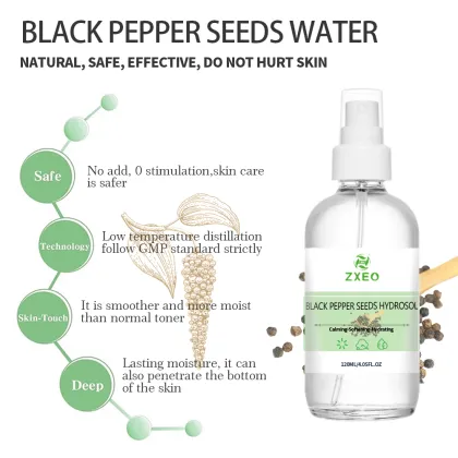 Organic Black pepper seeds Hydrosol