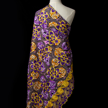 Wholesale African Nigerian Lace Fabric: Thick Cotton with Exquisite Embroidery for Clothing
