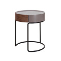 Delicate Ash Wood Durable Rustic Round Side Tables