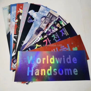 Wholesale Custom Holographic Paper Glitter Photocards and Banners