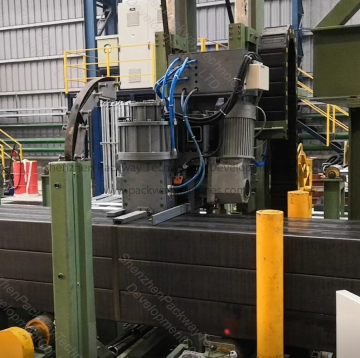 Omsnoerings- en bindmachine voor stalen buizen