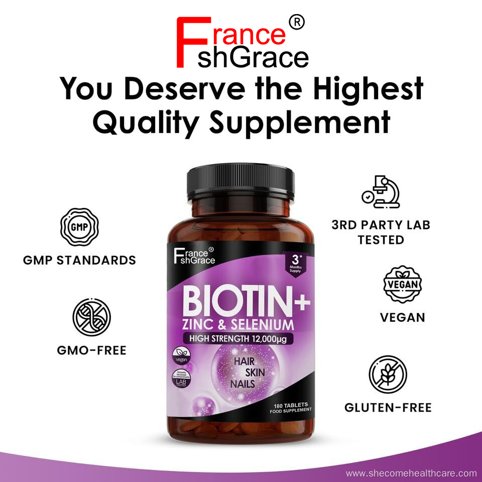 biotin Hair Skin Nail Support Biotin Zinc tablets