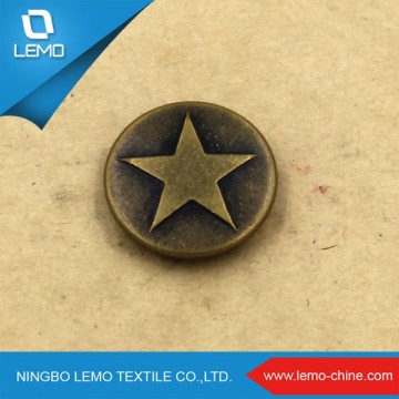 Hot Sale Embossed Metal Button For Jacket
