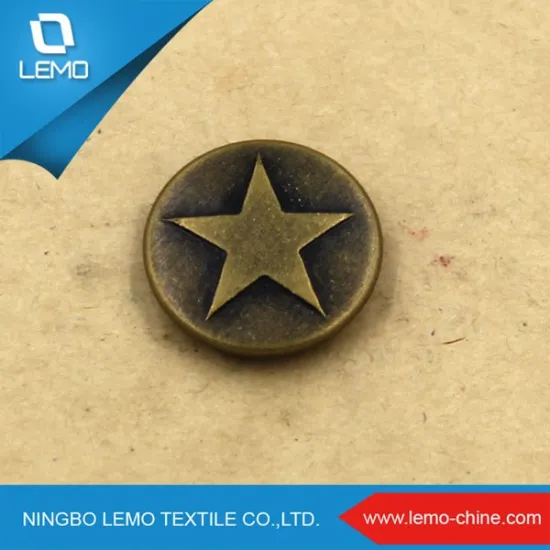 Hot Sale Embossed Metal Button For Jacket