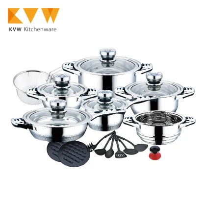 Royal 23Pcs Stainless Steel Cookware Set - Casserole Pots