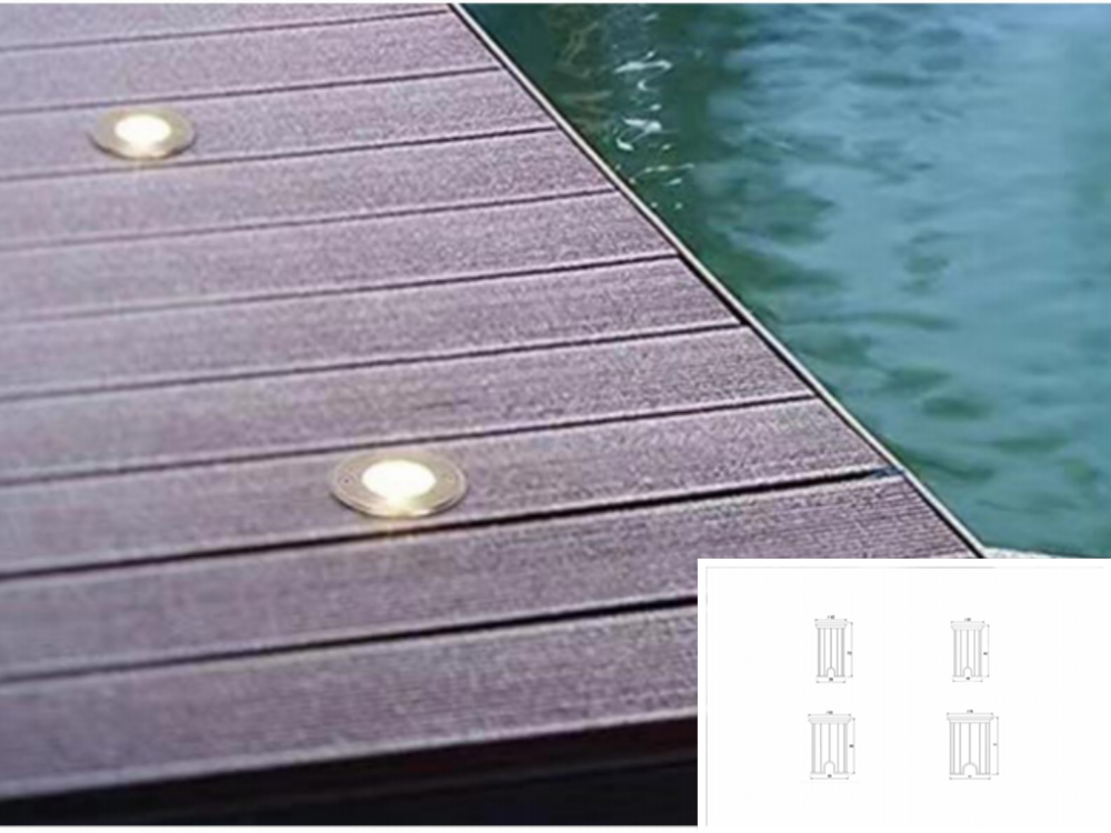 Luz submarina LED con buen efecto impermeable